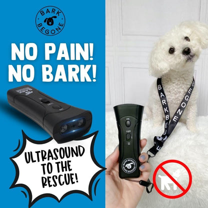Ultrasonic Dog Bark Deterrent & Behavior Corrector - Stop Barking, Jumping, Aggression without Yelling -Just Point & Press! Backed by Kevin Harrington from Shark Tank ( Classic)