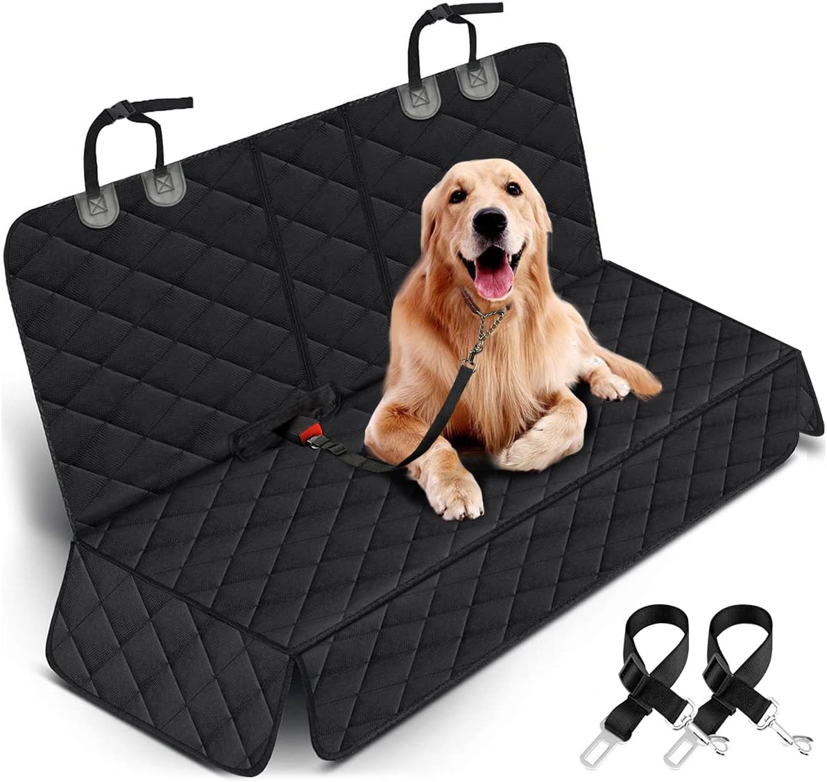Ultimate Dog Car Seat Cover - Waterproof, Slip-Resistant Back Seat Protector for Pets and Kids - Fits Most Cars, SUVs, and Trucks (53
