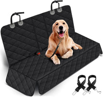 Ultimate Dog Car Seat Cover - Waterproof, Slip-Resistant Back Seat Protector for Pets and Kids - Fits Most Cars, SUVs, and Trucks (53" Width) - Black