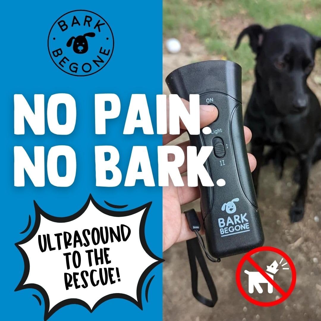 Ultrasonic Dog Bark Deterrent & Behavior Corrector - Stop Barking, Jumping, Aggression without Yelling -Just Point & Press! Backed by Kevin Harrington from Shark Tank ( Classic)