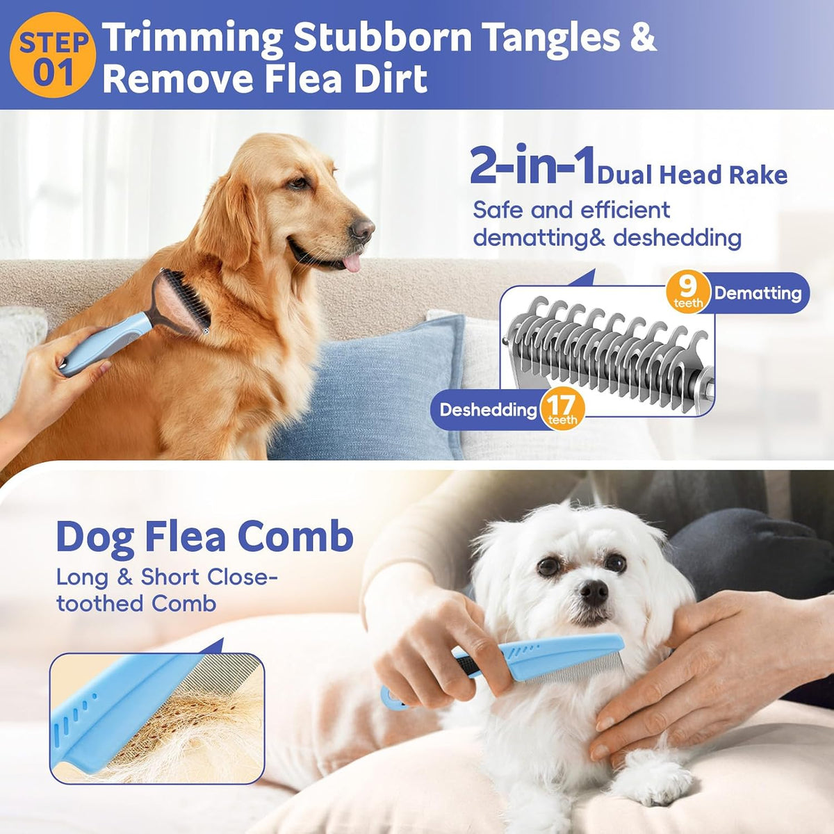 Ultimate 13-Piece Pet Grooming Kit: Professional Dog Brush, Nail Clippers, and Cat Grooming Supplies for All Hair Types