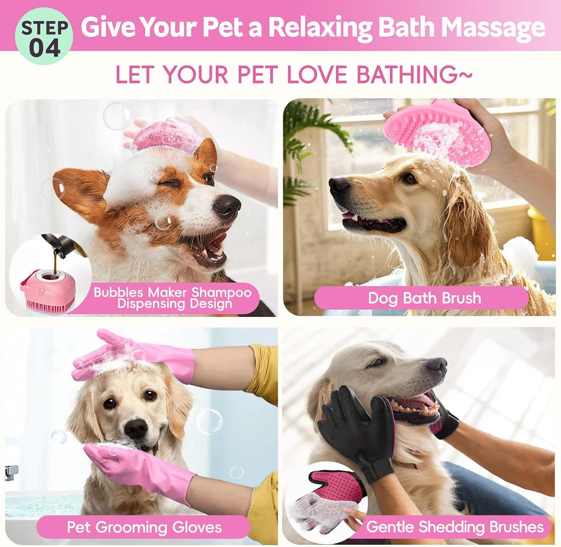 Ultimate 13-Piece Pet Grooming Kit: Professional Dog Brush, Nail Clippers, and Cat Grooming Supplies for All Hair Types