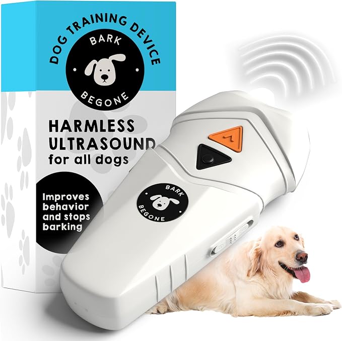 Ultrasonic Dog Bark Deterrent & Behavior Corrector - Stop Barking, Jumping, Aggression without Yelling -Just Point & Press! Backed by Kevin Harrington from Shark Tank ( Classic)