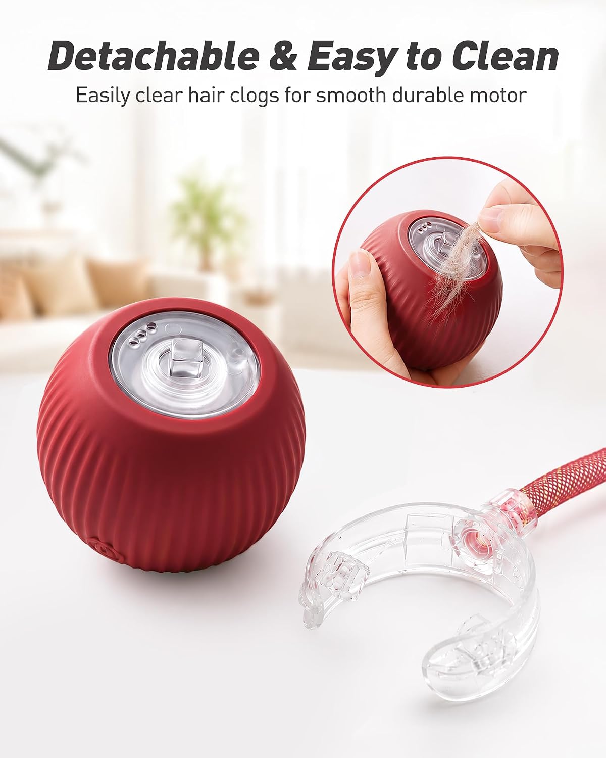 Interactive Cat Toys for Indoor Cats, Automatic Smart Rolling Cat Ball Toy