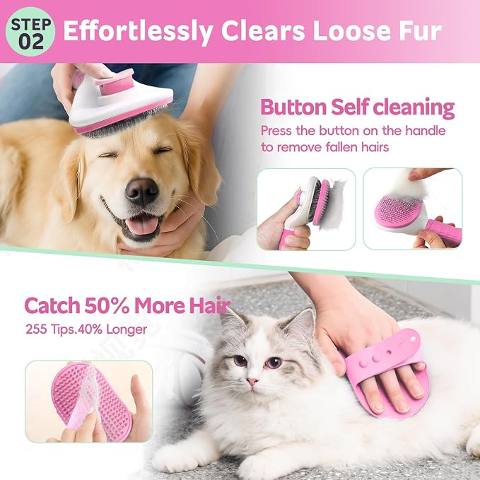 Ultimate 13-Piece Pet Grooming Kit: Professional Dog Brush, Nail Clippers, and Cat Grooming Supplies for All Hair Types