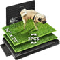Ultimate Dog Potty Solution: Large 30"x20" Indoor/Outdoor Training Pad with 2 Artificial Grass Patches and Pee Baffle for Easy Clean-Up and Odor Control