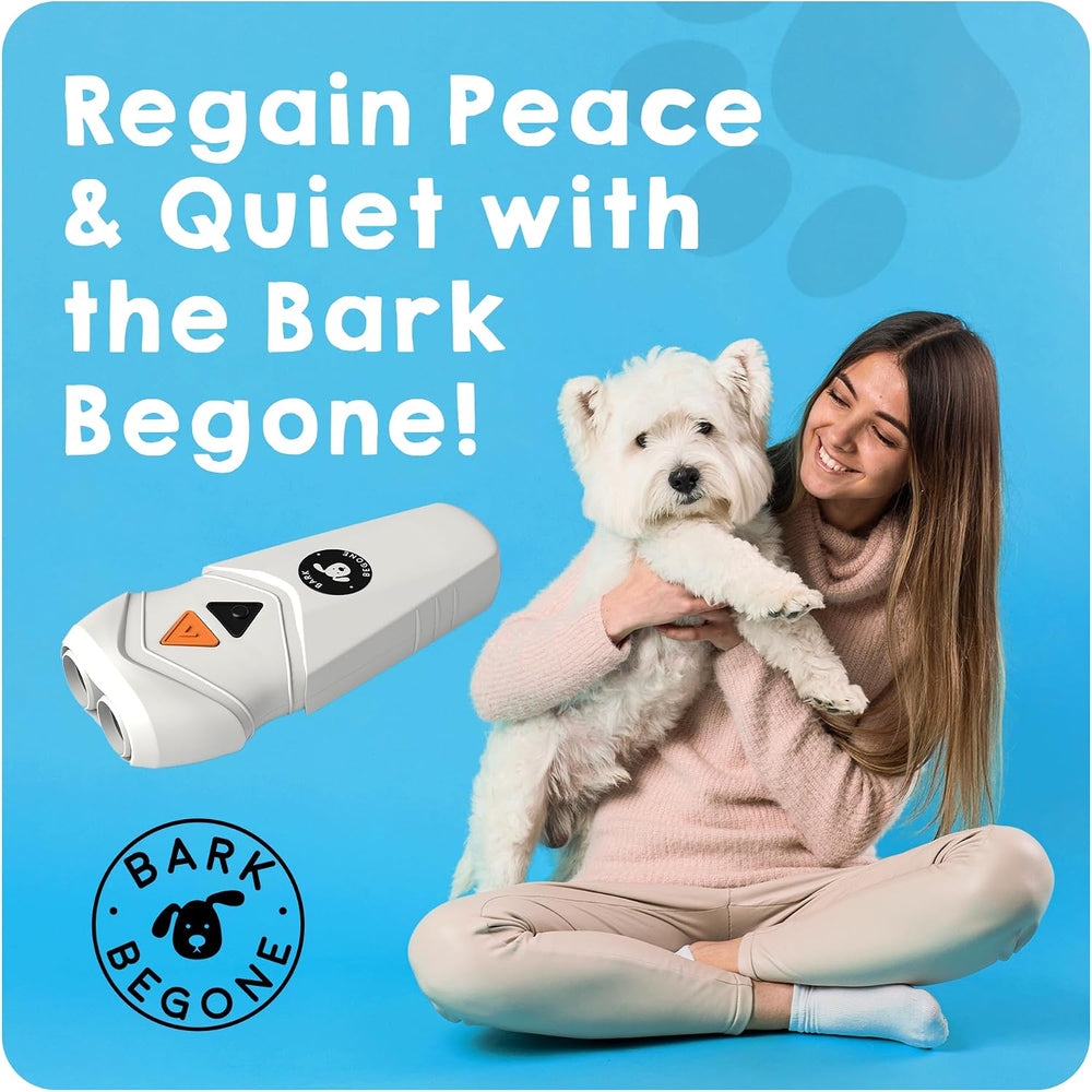 Ultrasonic Dog Bark Deterrent & Behavior Corrector - Stop Barking, Jumping, Aggression without Yelling -Just Point & Press! Backed by Kevin Harrington from Shark Tank ( Classic)