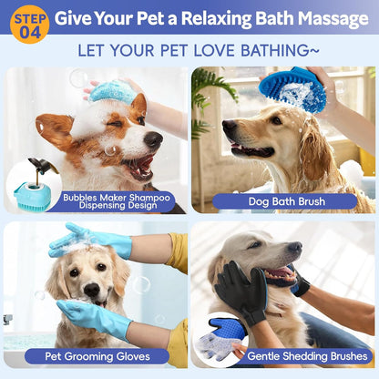 Ultimate 13-Piece Pet Grooming Kit: Professional Dog Brush, Nail Clippers, and Cat Grooming Supplies for All Hair Types