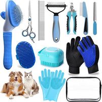 Ultimate 13-Piece Pet Grooming Kit: Professional Dog Brush, Nail Clippers, and Cat Grooming Supplies for All Hair Types
