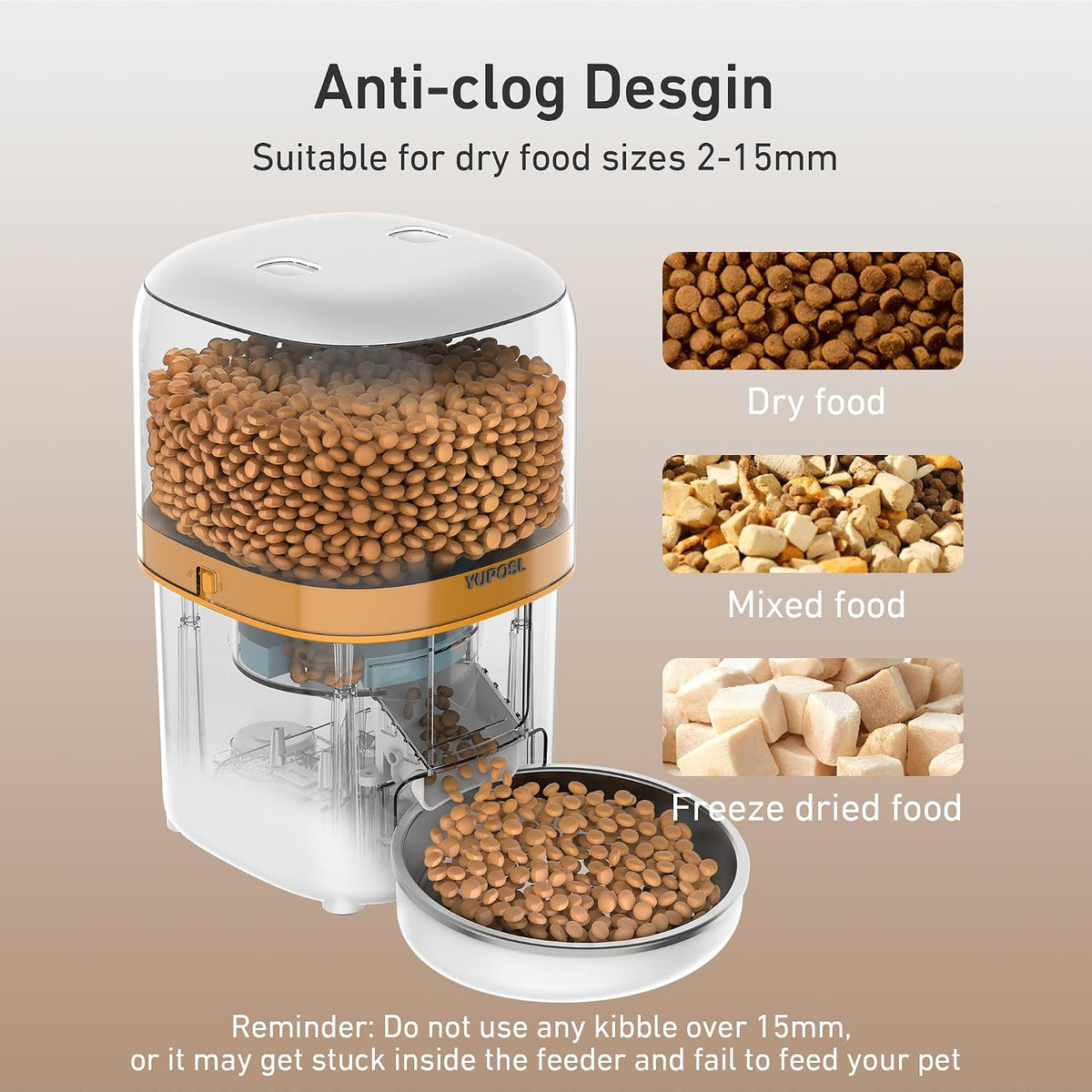 Revolutionary Automatic Cat Feeder - 3L Food Dispenser with 180-Day Battery Life, Anti-Jam Design, and Stainless Steel Bowl for Healthy Feeding