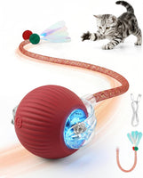 Interactive Cat Toys for Indoor Cats, Automatic Smart Rolling Cat Ball Toy